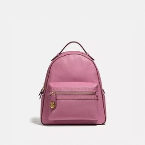 Coach Campus Rose Pink Backpack Rivets